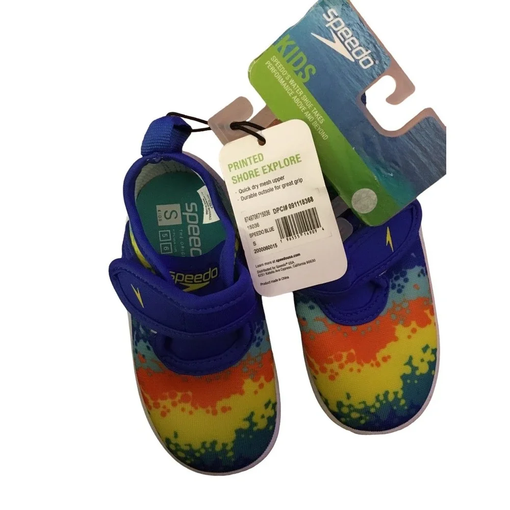 Speedo Toddler Boy’s Water Shoes Size 5-6 NWT